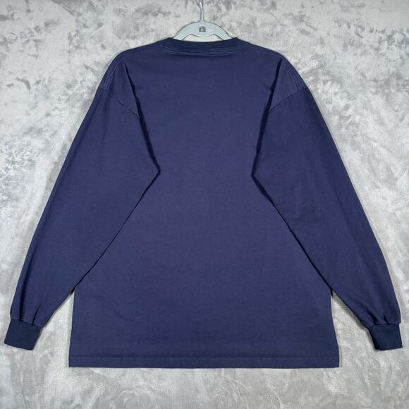 Majestic New York Yankees Yankee Stadium Navy Long Sleeve Shirt Small - Picture 4 of 6